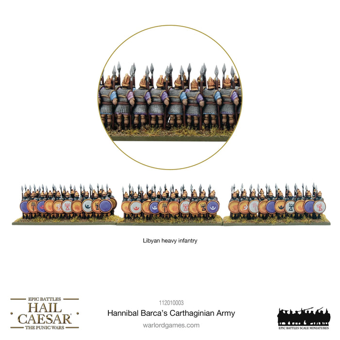 Hail Caesar Epic Battles (Punic Wars): Hannibal Barca's Carthaginian Army Jul-27 Pre-Order - Tistaminis