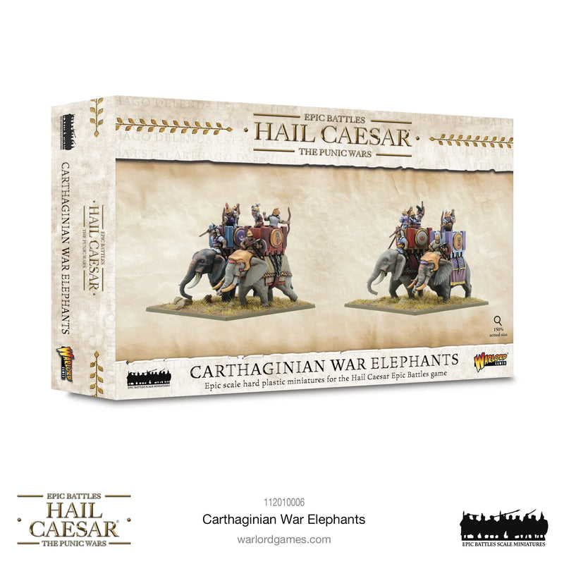 Hail Caesar Epic Battles (Punic Wars): Carthaginian War Elephants Jul-27 Pre-Order - Tistaminis