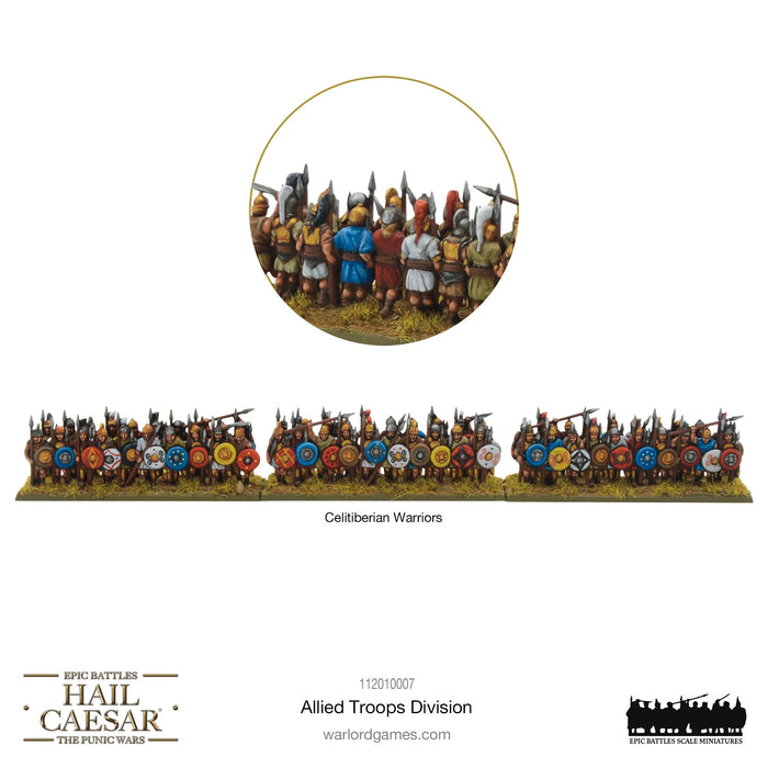 Hail Caesar Epic Battles (Punic Wars): Allied Troops Division Jul-27 Pre-Order - Tistaminis