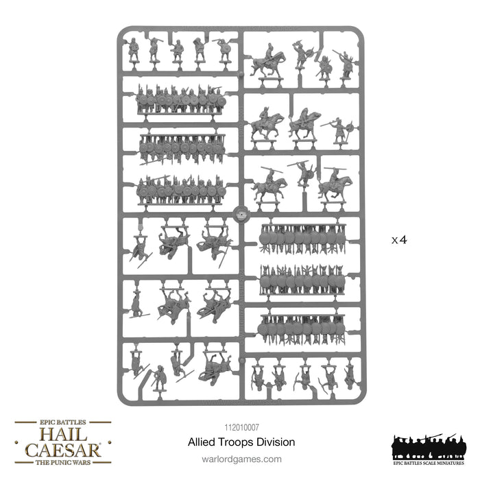 Hail Caesar Epic Battles (Punic Wars): Allied Troops Division Jul-27 Pre-Order - Tistaminis