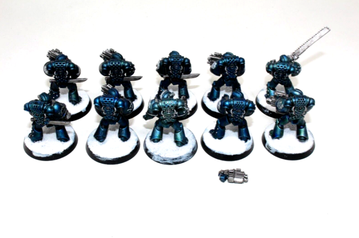 Warhammer Space Marines Tactical Marines Well Painted A1