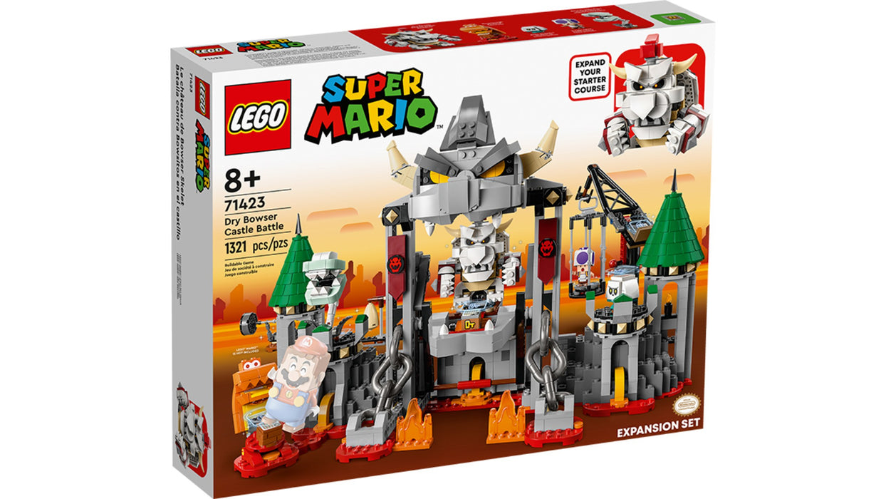 LEGO 71423 Dry Bowser Castle Battle Expansion Set