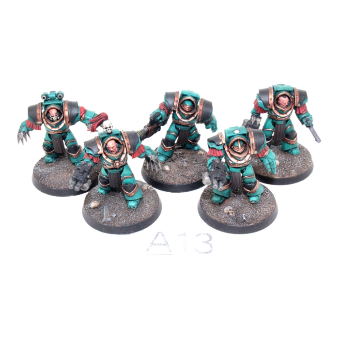 Warhammer Space Marines Horus Heresy Tartaros Terminator Squad Well Painted A13 - Tistaminis