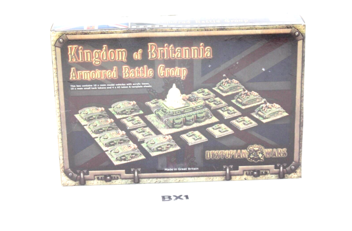 Dystopian Wars Kingdom of Britannia Armoured Battle Group BX1