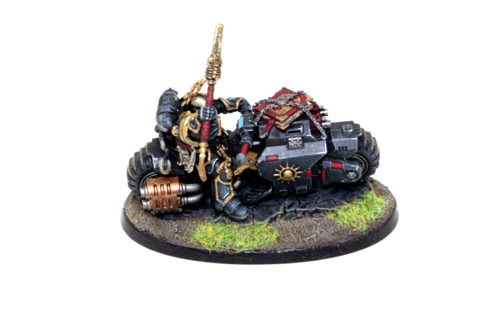 Warhammer Space Marines Primaris Chaplain on Bike Well Painted JYS12