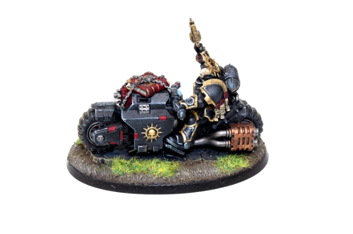 Warhammer Space Marines Primaris Chaplain on Bike Well Painted JYS12