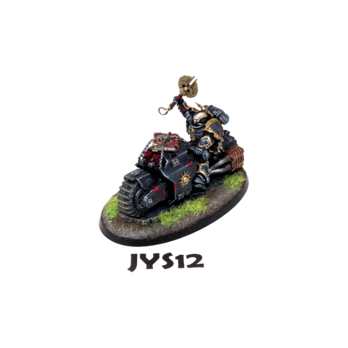 Warhammer Space Marines Primaris Chaplain on Bike Well Painted JYS12