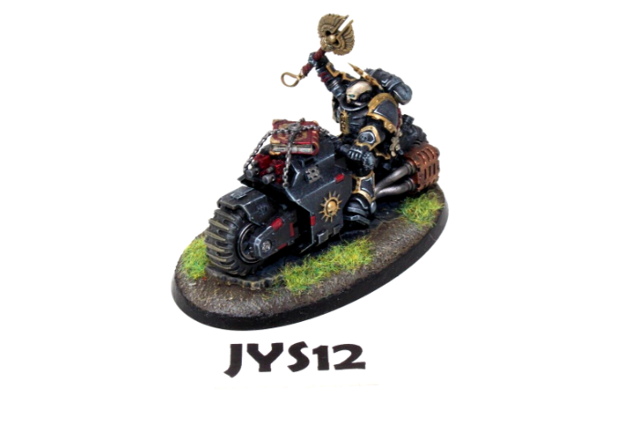 Warhammer Space Marines Primaris Chaplain on Bike Well Painted JYS12