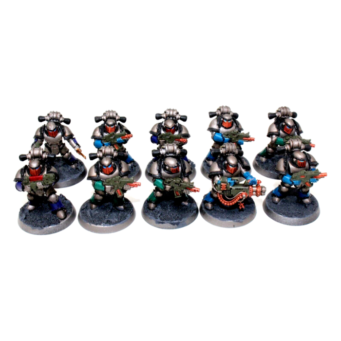 Warhammer Chaos Space Marines Horus Herasy MKVI Tactical Squad Iron Warriors Well Painted A20 - Tistaminis