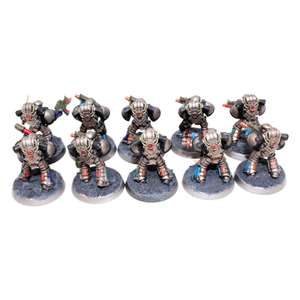 Warhammer Chaos Space Marines Horus Herasy MKVI Tactical Squad Iron Warriors Well Painted A20 - Tistaminis