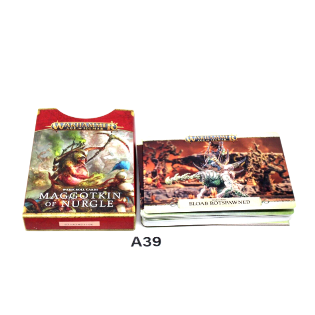 Warhammer Chaos Daemons Maggotkin Warscroll Cards - A39 - Tistaminis