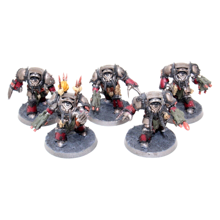 Warhammer Chaos Space Marines Terminator Squad Well Painted A22 - Tistaminis