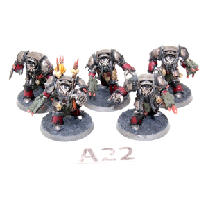 Warhammer Chaos Space Marines Terminator Squad Well Painted A22 - Tistaminis