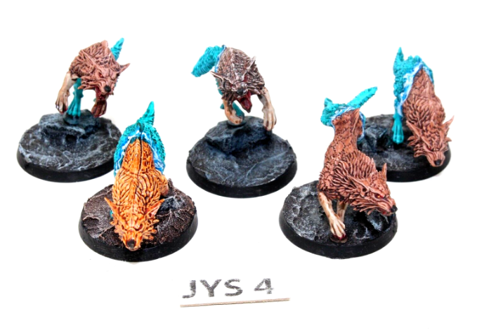Warhammer Space Wolves Fenrisian Wolves Well Painted JYS4