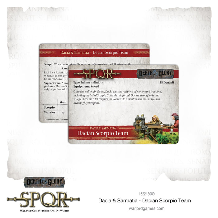 SPQR: Dacia & Sarmatia - Dacian Scorpio Team New