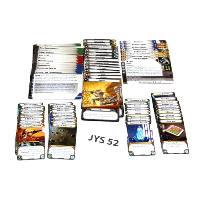 Star Wars Legion Game Cards JYS52