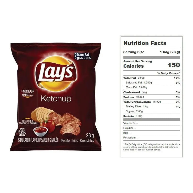 Lay's Ketchups Chips (28g) - Tistaminis