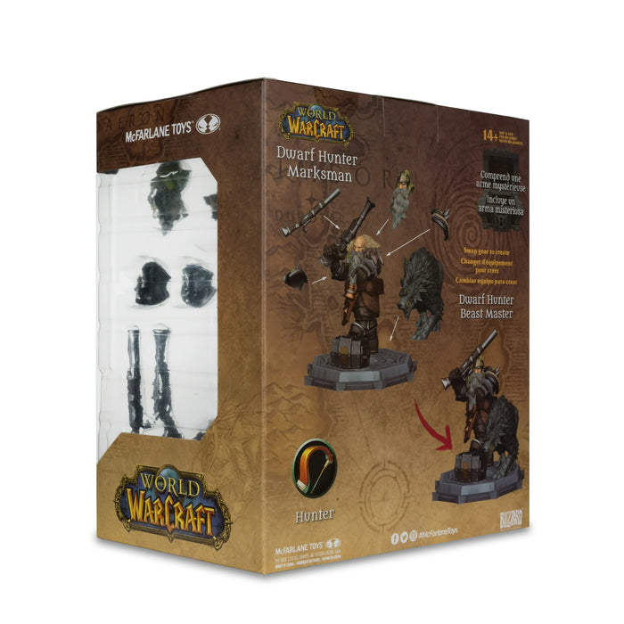 WORLD OF WARCRAFT 6IN POSED WV2 - DWARF HUNTER: BEAST MASTER / MARKSMAN