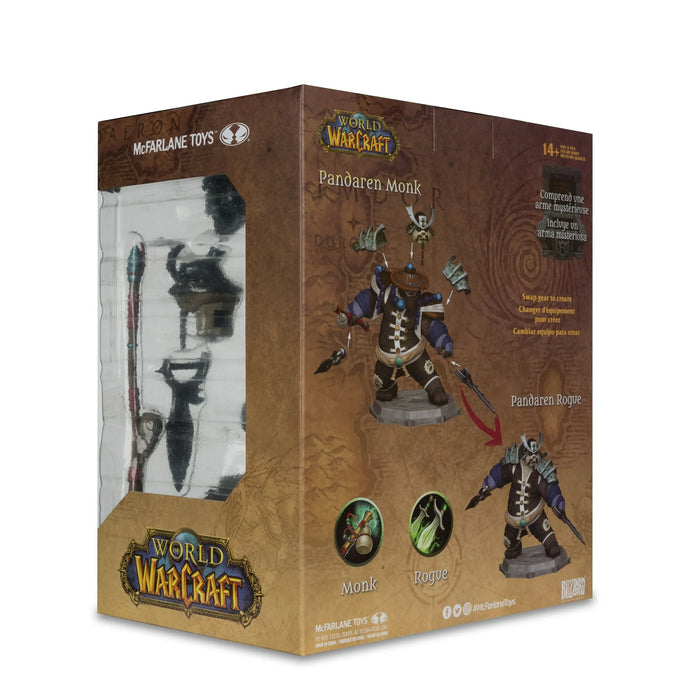 WORLD OF WARCRAFT 6IN POSED WV2 PANDAREN: MONK / ROGUE