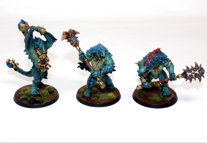 Warhammer Lizardmen Seraphon Kroxigor Well Painted