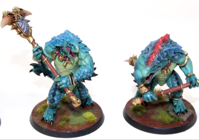 Warhammer Lizardmen Seraphon Kroxigor Well Painted