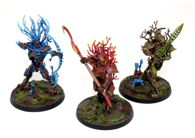 Warhammer Wood Elves Sylvaneth Kurnoth Hunters Well Painted