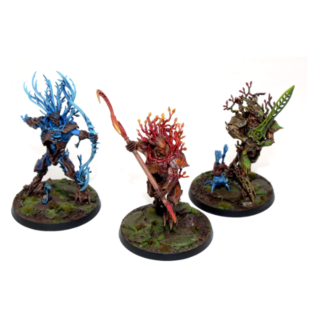 Warhammer Wood Elves Sylvaneth Kurnoth Hunters Well Painted