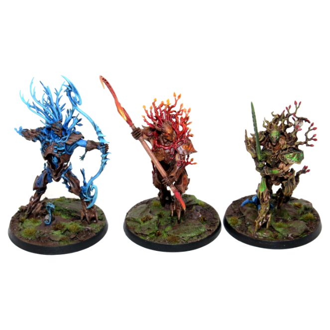 Warhammer Wood Elves Sylvaneth Kurnoth Hunters Well Painted