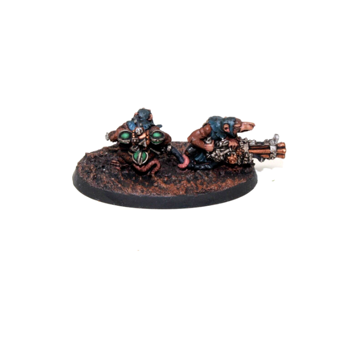 Warhammer Skaven Rattling Gun Team Metal Well Painted A4