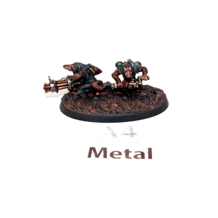 Warhammer Skaven Rattling Gun Team Metal Well Painted A4