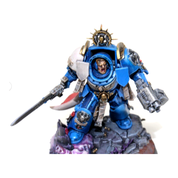 Warhammer Space Marines Primaris Captain in Terminator Armour Well Painted