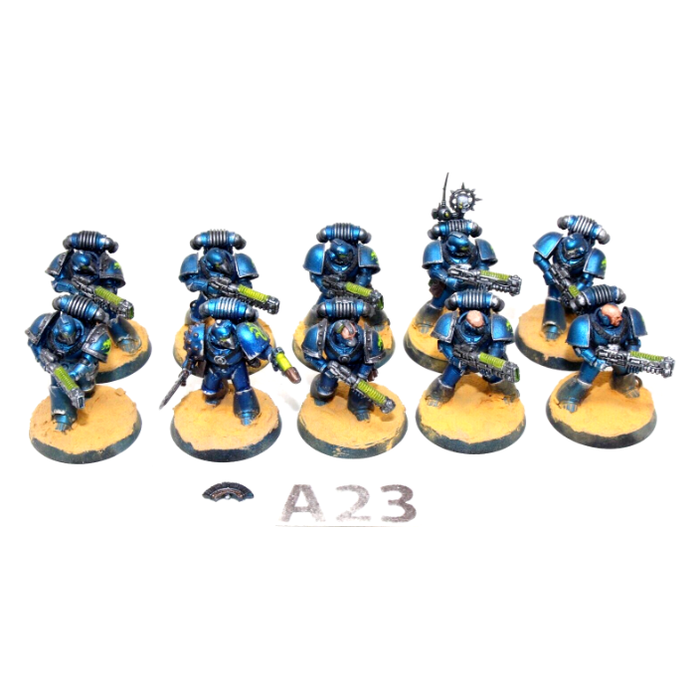 Warhammer Chaos Space Marines Horus Heresy Tactiacal Marines Well Painted A23