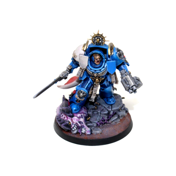 Warhammer Space Marines Primaris Captain in Terminator Armour Well Painted