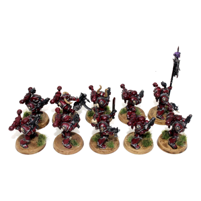 Warhammer Chaos Space Marines Tactical Squad Well Painted JYS98