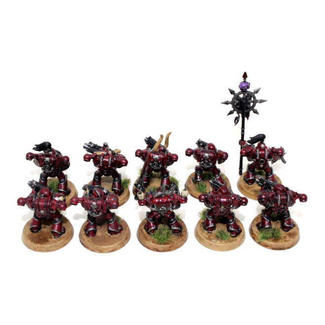 Warhammer Chaos Space Marines Tactical Squad Well Painted JYS98