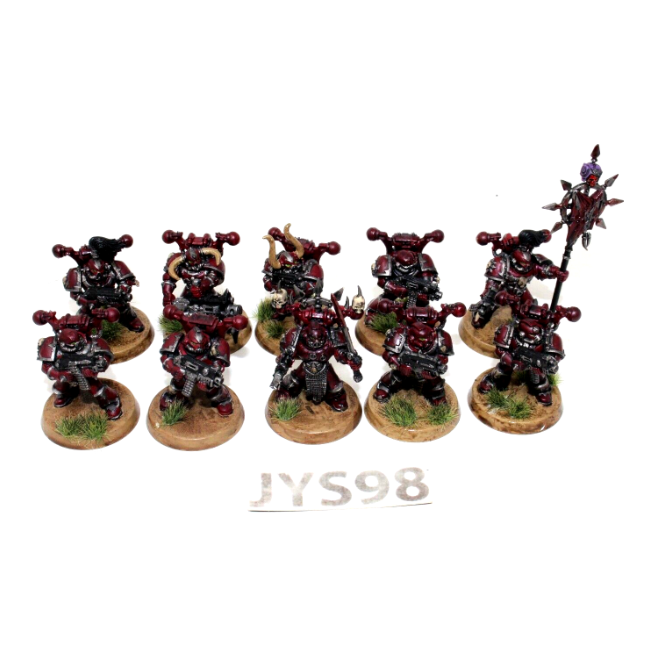 Warhammer Chaos Space Marines Tactical Squad Well Painted JYS98