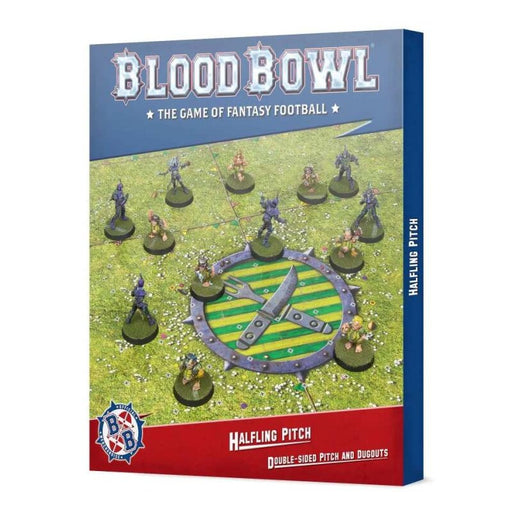 Blood Bowl Halfling Pitch Double-Sided Pitch & Dugout New - Tistaminis