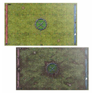 Blood Bowl Halfling Pitch Double-Sided Pitch & Dugout New - Tistaminis