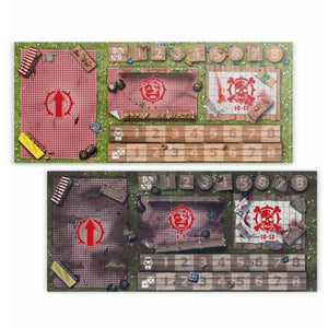 Blood Bowl Halfling Pitch Double-Sided Pitch & Dugout New - Tistaminis