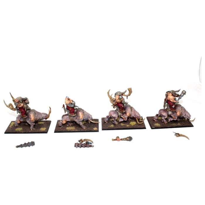 Warhammer Ogre Kingdoms Mournfang Pack Well Painted JYS9