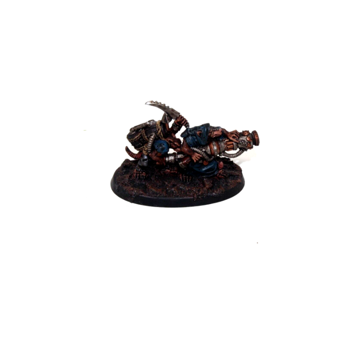 Warhammer Skaven Flame Thrower Team Metal Well Painted A10