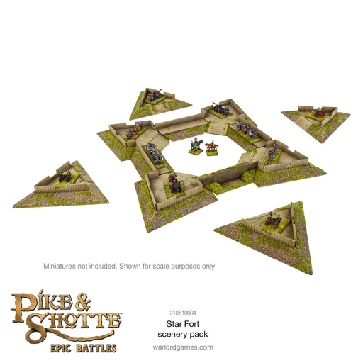 Pike & Shotte Epic Battles - Star Fort with Ravelins scenery pack New - Tistaminis