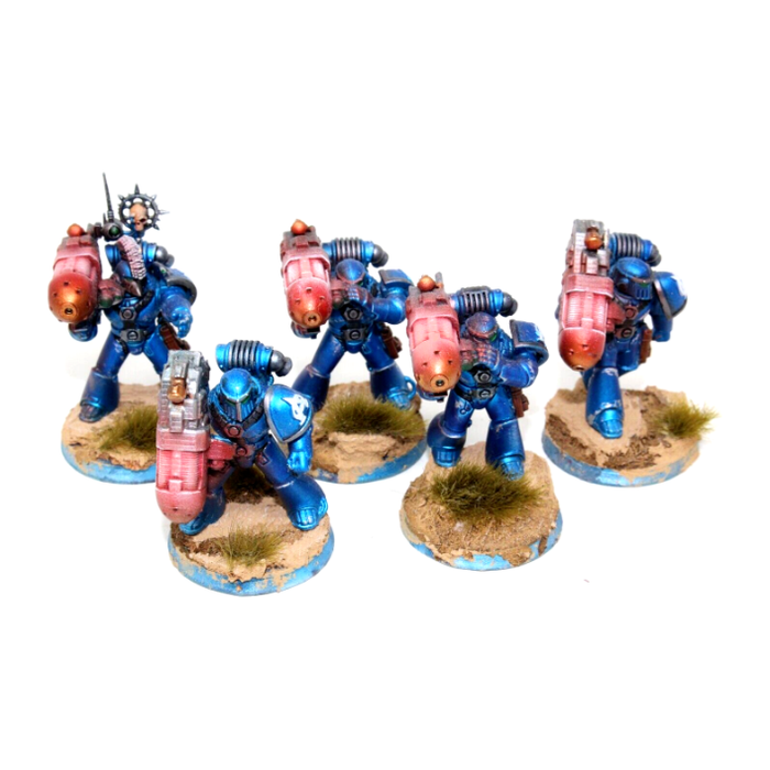 Warhammer Chaos Space Marines Horus Heresy Heavy Weapons Squad Well Painted A23