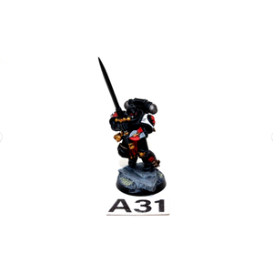 Warhammer Space Marines Black Templar Emperors Champion Custom A31 - Tistaminis