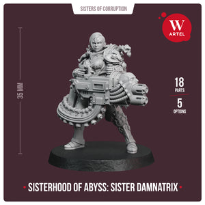 Artel Miniatures Sisterhood of Abyss: Sister Damnatrix New - Tistaminis