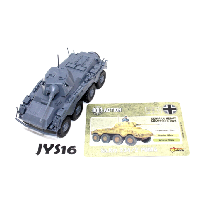 Bolt Action SD. KFZ 234/2 PUMA German Heavy Armoured Car JYS16