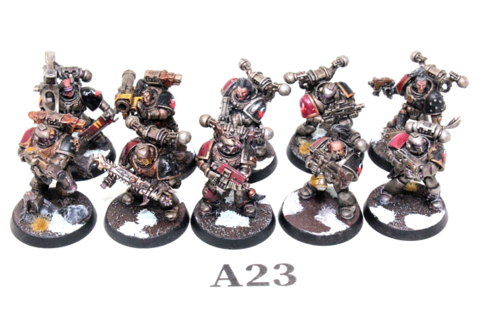 Warhammer Space Marines Tactical Squad Well Painted A23