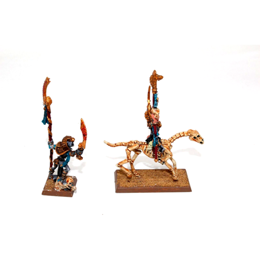 Warhammer Tomb Kings Lich Priest On Foot + Mounted Well Painted Metal JYS93 - Tistaminis