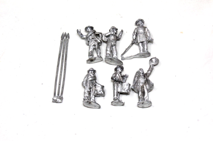 Perry Miniatures ACW 39 Confederate Infantry Command Metal JYS30