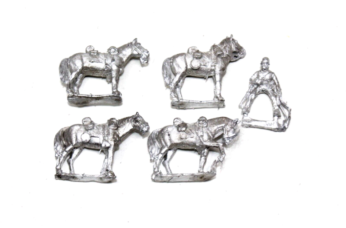 Perry Miniatures ACW 9 Union Horse Holder+ 4 Horses Metal JYS31